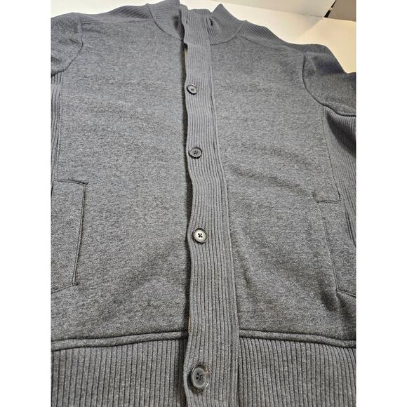 APT. 9 MEN’S Mock Neck Jacket Gray Full Zip + 6 Button Closure 4 Pockets XL - Picture 5 of 10